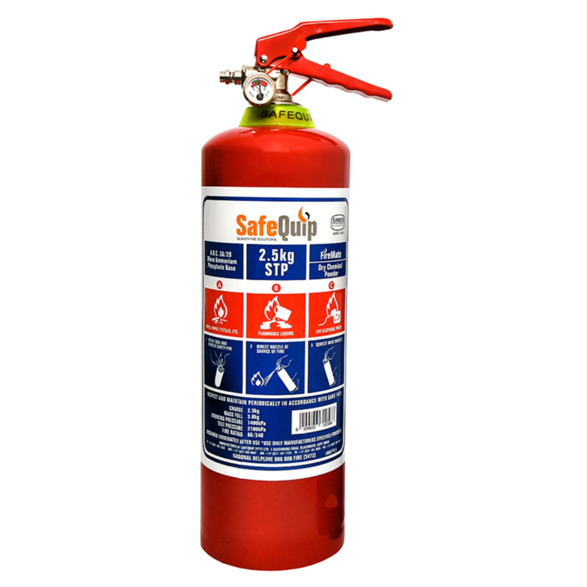 Fire Extinguisher 2.5kg DCP