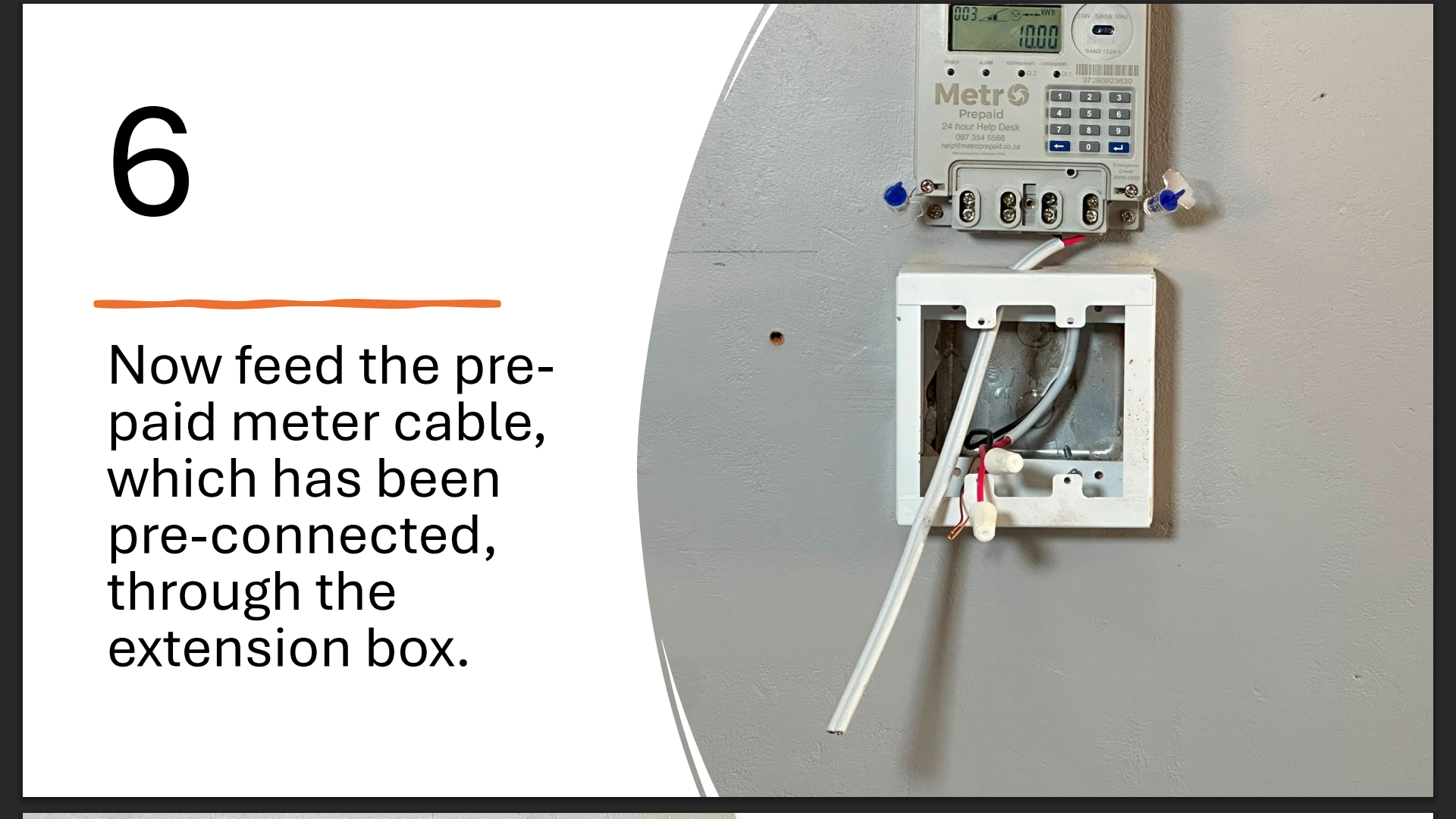 Metro Prepaid Sub-Meter installation