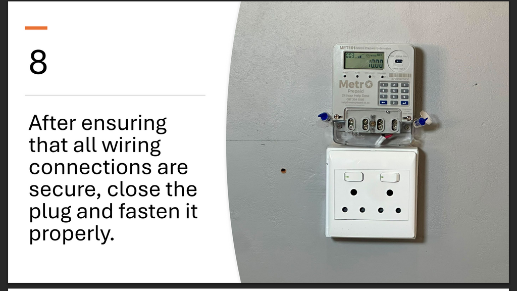 Metro Prepaid Sub-Meter installation