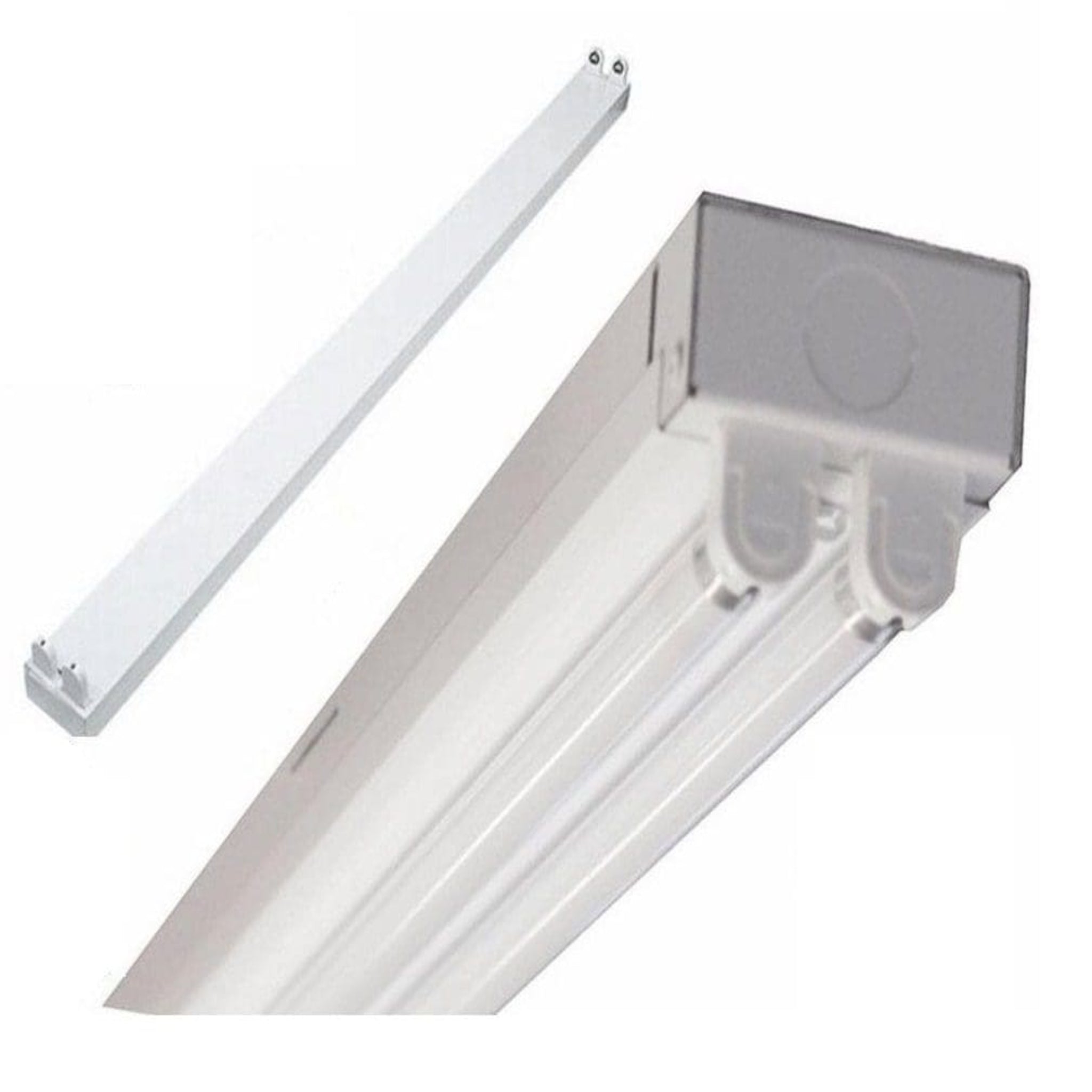 1.2m Double T8 Open Channel Fitting Wired For LED Tube