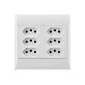 CBI - 6 x New SA Socket Outlet 4×4 With White Cover Plate
