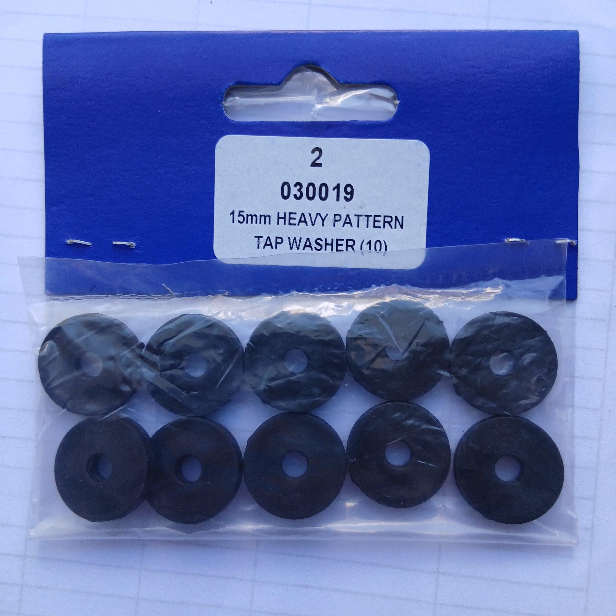 Heavy Pattern tap washer 15mm (10)