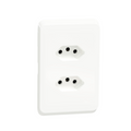 2 x New SA Socket Outlet 4×2 With Skin 16A Horizontal