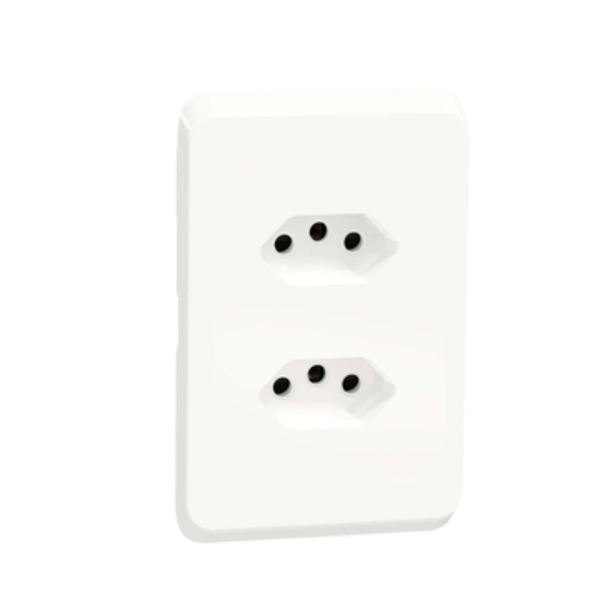 2 x New SA Socket Outlet 4×2 With Skin 16A Horizontal