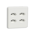 4 x New SA Socket Outlet 4×4 White with skin