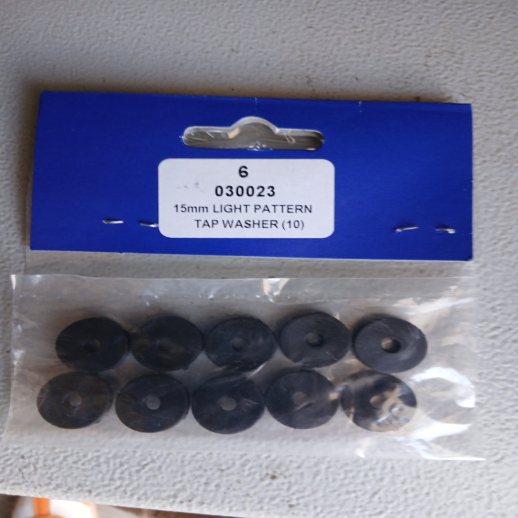 Light Pattern tap washer 15mm (10)